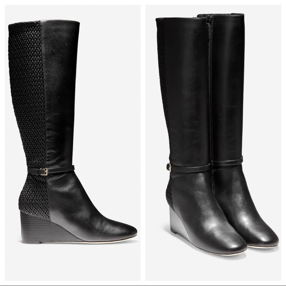 Cole Haan Shoes - NEW Cole Haan Lauralyn Knee High Wedge Boot